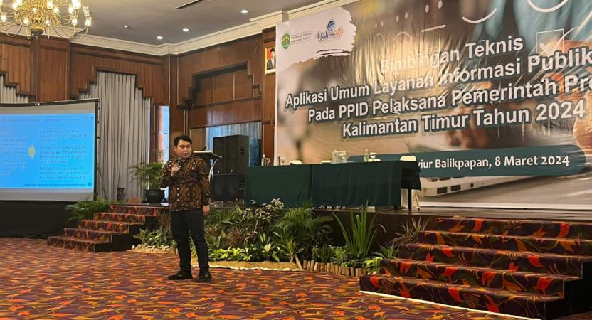 Bimbingan Teknis Aplikasi Umum Layanan Informasi Info.go,id pada PPID Pelaksana Pemerintah Provinsi Kalimantan Timur Tahun 2024
