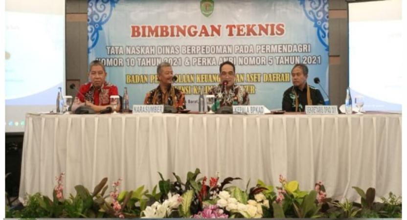 Bimbingan Teknis ” Tata Naskah Dinas Berpedoman Pada Permendagri