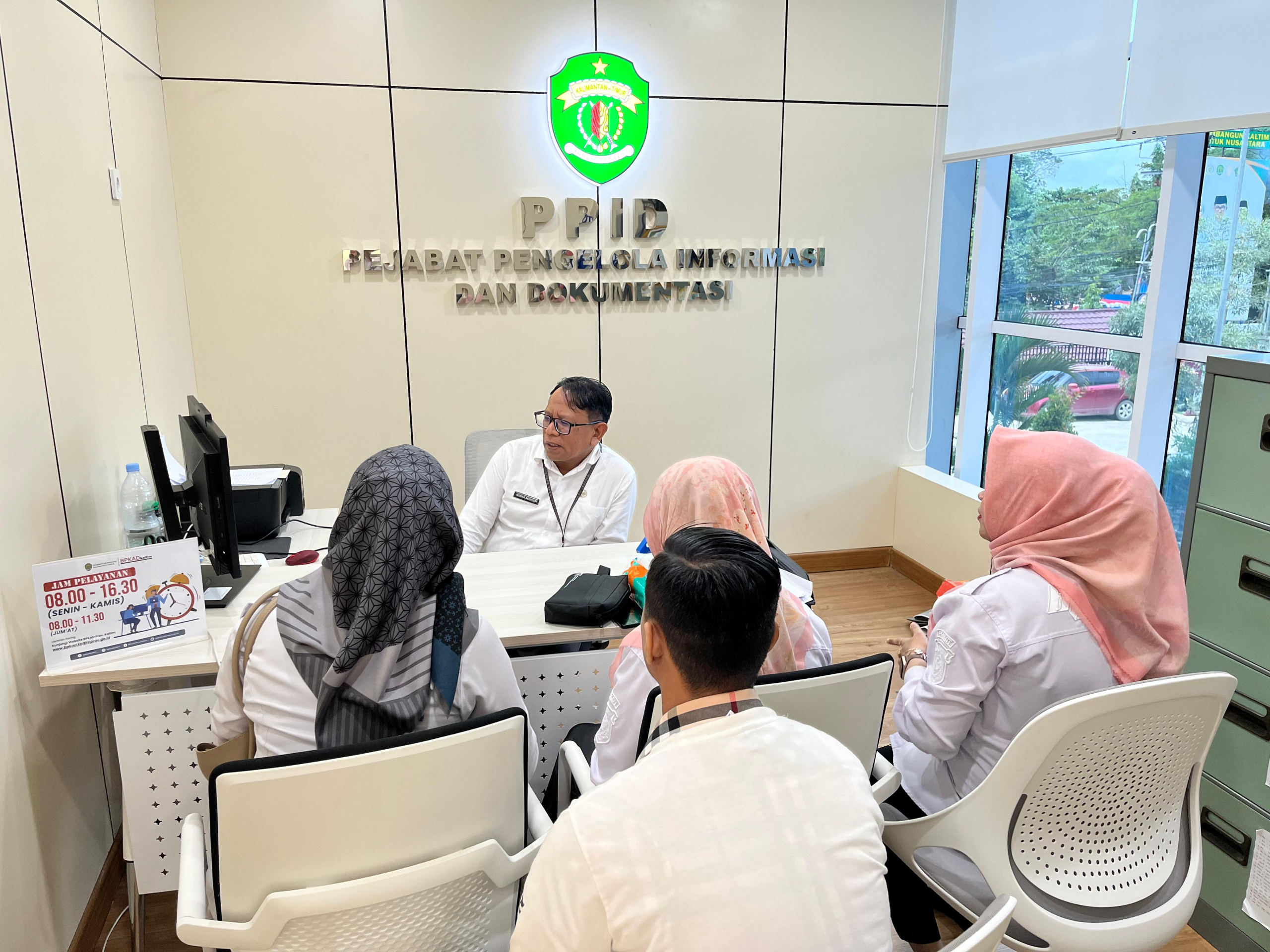 Kunjungan Tim PPID BPKAD Kota Samarinda ke PPID BPKAD Prov.Kaltim